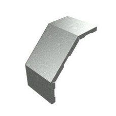 Крышка угла вертикального внешнего 90° 500х15 (1,0) для лестничного лотка ПожТехКабель (651-444)