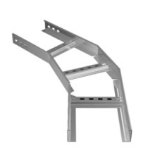 Угол горизонтальный 45° 100х50 (1,2) для лестничного лотка ПожТехКабель (650-300)