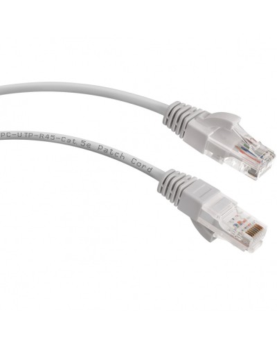 Шнур коммутационный 2xRJ-45/8P8C U/UTP кат.5е (1,5 м) Cabeus PC-UTP-RJ45-Cat.5e-1.5m в Коврове Патчкорды (медные) Pintop.ru