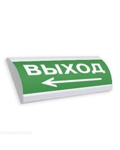 Оповещатель табло световое плоское Электротехника и Автоматика КРИСТАЛЛ-12 НИ ВЫХОД + стрелка влево в Коврове Оповещатели Pintop.ru