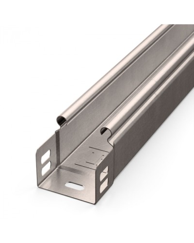 Лоток неперфорированный Стандарт INOX (AISI 409) 50х50х3000 (0,7 мм) (24 м/уп) Промрукав (PR16.2409) в Коврове Кабельные лотки Pintop.ru