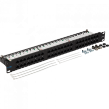 Патч-панель 48 портов, UTP, кат.6, 1U TWT (TWT-PP48/1U-U6)