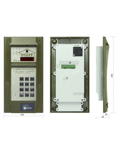 Блок вызова до 200 абонентов Vizit БВД-N201FCP в Коврове Блоки вызова многоабонентные Pintop.ru