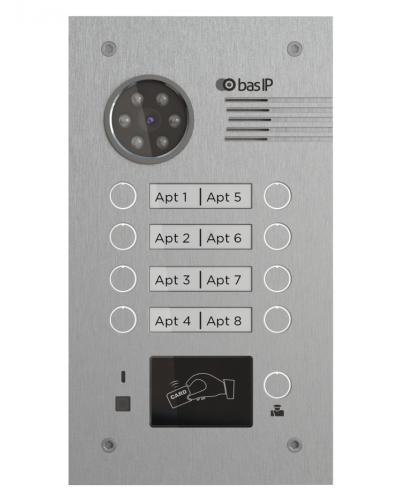Вызывная панель BAS-IP BA-08MD SILVER в Коврове Вызывные видеопанели малоабонентные Pintop.ru