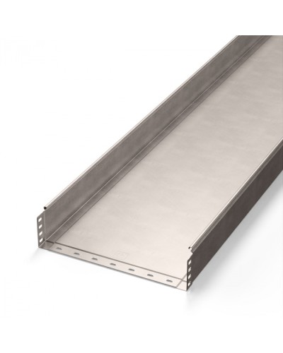 Лоток неперфорированный Стандарт INOX (AISI 409) 400х100х3000 (1,0 мм) (6 м/уп) Промрукав (PR16.2400) в Коврове Кабельные лотки Pintop.ru