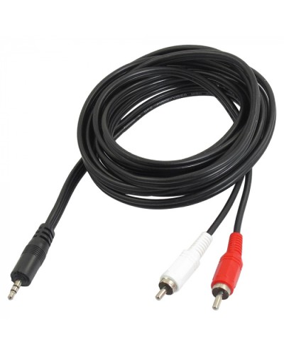 Шнур 3.5 мм стерео штекер - 2 RCA 7 м (10шт/уп) REXANT 17-4206 в Коврове Коннекторы Pintop.ru