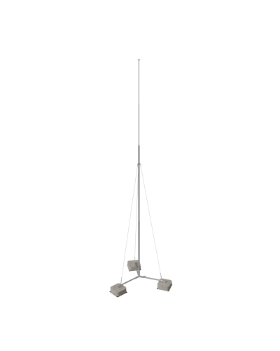 Вольностоящая молниеприемная мачта составная H7,1 м для подвесных клетей разборное основание HD КМ-Профиль (RTVMRK-H7.1 HD) в Коврове Монтажные материалы Pintop.ru