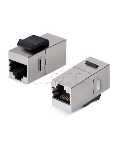 Проходной адаптер Keystone RJ45-RJ45 Cabeus (CA-KJ-8P8C-C6-SH) в Коврове Коннекторы Pintop.ru