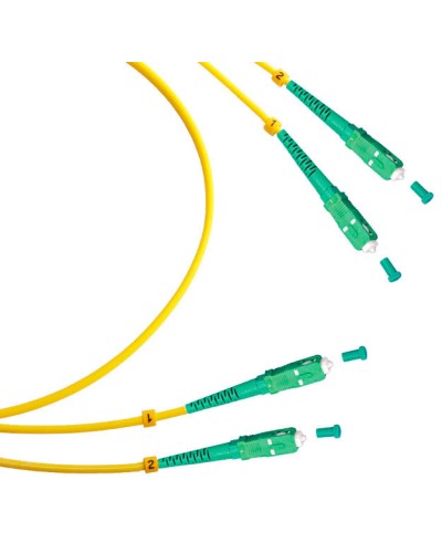 Шнур оптический duplex SC/APC-SC/APC 9/125 sm 2м LSZH Cabeus FOP(d)-9-SC/APC-SC/APC-2m в Коврове Патч-корды оптические Pintop.ru