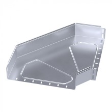 Угол горизонтальный 90 градусов Стандарт INOX (AISI 316) 400х100 Промрукав (PR16.3538)