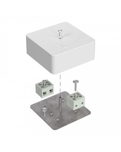 Коробка огнест для кабель-канала 40-0450-FR2.5-4 Е15-Е60 (латунь) 75х75х30 Промрукав (40-0450-FR2.5-4-Е60) в Коврове Распределительные коробки Pintop.ru