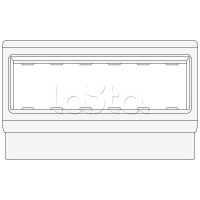 Рамка-суппорт под 6 модулей BRAVA PDA-3BN 80 DKC 10643