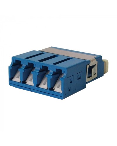 Адаптер оптический LC OM3, со шторкой, корпус SC, квадро LANMASTER (LAN-4LCS/SH-AM-OM3) в Коврове Проходные адаптеры и розетки оптические Pintop.ru