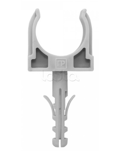 Крепеж-клипса с дюбелем серая д16 в малой упаковке (10шт/900шт уп/кор) Промрукав (PR13.0315) в Коврове Держатели, клипсы, скобы Pintop.ru