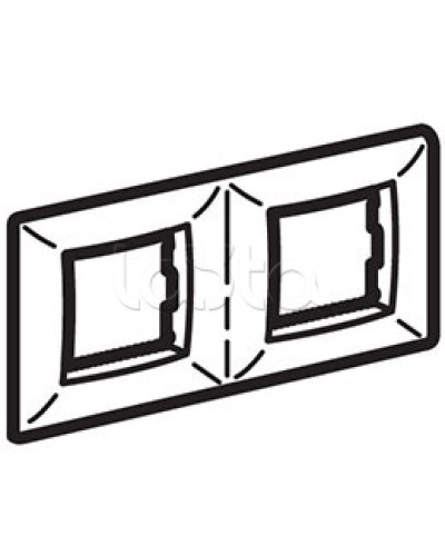 Рамка пятиместная, белый RAL 9010, 10М, BRAVA DKC (75015W) в Коврове Аксессуары для кабель-канала Pintop.ru