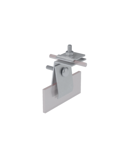 Фальцевый держатель H70 мм для прутка Ø 5-10 мм INOX304 КМ-Профиль (FD-H70-D5-10 INOX304) в Коврове Монтажные материалы Pintop.ru