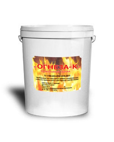 Компонент системы конструктивной защиты для воздуховодов огнестойкий клеевой состав Огнеза «ОГНЕЗА-К», ведро 30 кг. в Коврове Дополнительное оборудование пожаротушения Pintop.ru