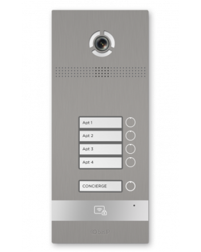 Вызывная панель BAS-IP BI-04FBI SILVER в Коврове Вызывные видеопанели малоабонентные Pintop.ru