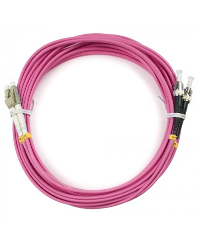 Шнур оптический duplex LC-ST 50/125 mm OM4 15м LSZH Cabeus FOP-50-OM4-LC-ST-15m в Коврове Патч-корды оптические Pintop.ru