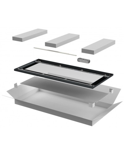 ITK LINEA N Дверь стеклянная 800мм шкафа 38U чер. (LN05-38U8X-DR) в Коврове Аксессуары для стоек и шкафов Pintop.ru