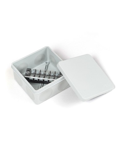 Коробка распред. двухкомп. (HF) 100х100х50 серая Промрукав (PR80.0172) в Коврове Распределительные коробки Pintop.ru