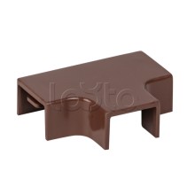 Угол T-образный (15х10) (4 шт) темное дерево EKF-Plast (tchd-15-10x4)