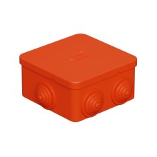 Коробка огн. E110, о/п 85х85х50мм,без галогена, 12 вых., IP55, 5P, оранж. Экопласт (43121HF)