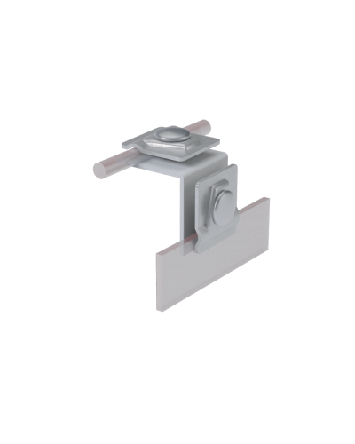 Фальцевый держатель H50 мм для прутка Ø 5-10 мм TD КМ-Профиль (FD-H50-D5-10 TD) в Коврове Монтажные материалы Pintop.ru