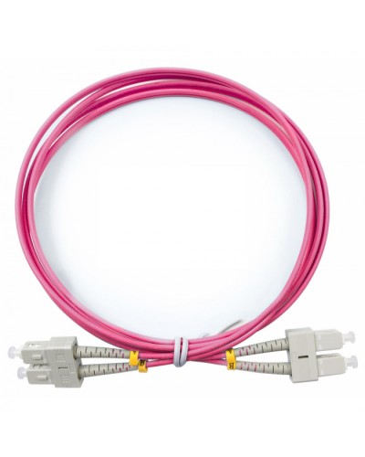 Шнур оптический duplex SC-SC 50/125 mm OM4 1,5м LSZH Cabeus FOP-50-OM4-SC-SC-1,5m в Коврове Патч-корды оптические Pintop.ru