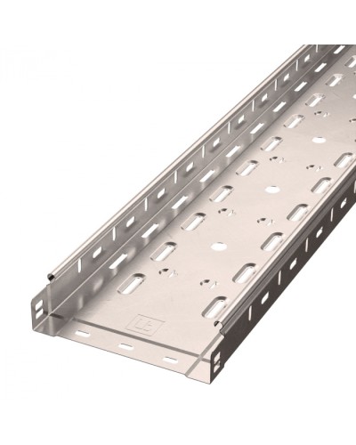 Лоток перфорированный Стандарт INOX (AISI 409) 200х50х3000 (0,8 мм) (6 м/уп) Промрукав (PR16.2417) в Коврове Кабельные лотки Pintop.ru