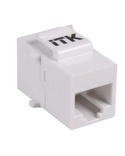 Проходной адаптер кат.5E UTP, RJ45-RJ45, тип Keystone Jack ITK CS7-1C5EU в Коврове Проходные адаптеры RJ-45 и разветвители Pintop.ru