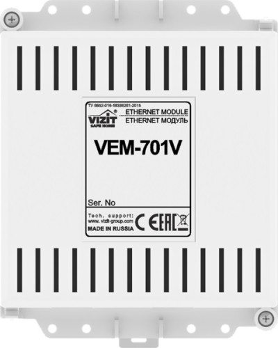 Ethernet модуль Vizit VEM-701V в Коврове Аксессуары для многоабонентных систем Pintop.ru