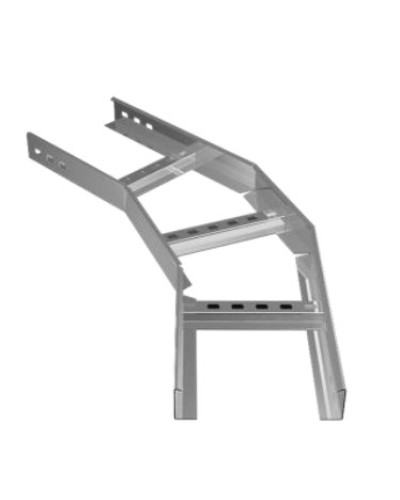 Угол горизонтальный 45° 600х100 (1,2) для лестничного лотка ПожТехКабель (650-323) в Коврове Кабельные лотки Pintop.ru