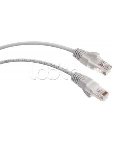 Шнур коммутационный 2xRJ-45/8P8C U/UTP кат.5е (0,3 м) Cabeus PC-UTP-RJ45-Cat.5e-0.3m в Коврове Патчкорды (медные) Pintop.ru