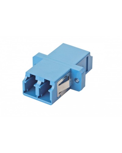 Оптический адаптер OS2, дуплекс LC, с фланцами, синий Eurolan (36A-S2-2L-02BU) в Коврове Проходные адаптеры и розетки оптические Pintop.ru