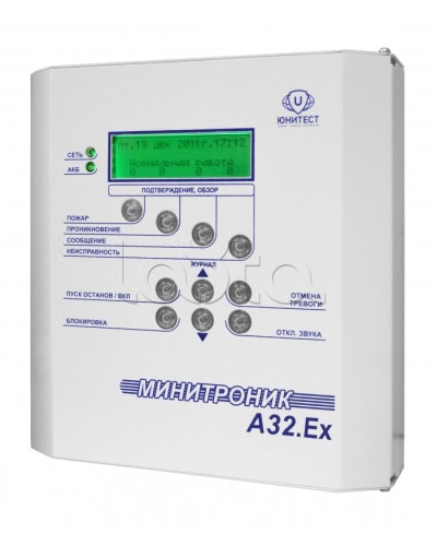Прибор адресно-аналоговый приемно-контрольный охранно-пожарный и управления взрывозащищенный Юнитест Минитроник А32.Ех в Коврове Системы охраны взрывоопасных объектов Pintop.ru