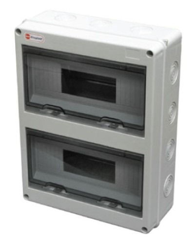 Шкаф настенный, 24 модулей, IP65 Экопласт 46424 в Коврове Боксы для автоматов Pintop.ru