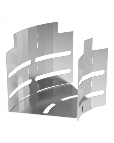 Угол горизонтальный изменяемый 0-45 градусов Стандарт INOX (AISI 304) 100х100 Промрукав (PR16.3586) в Коврове Аксессуары для лотков Pintop.ru