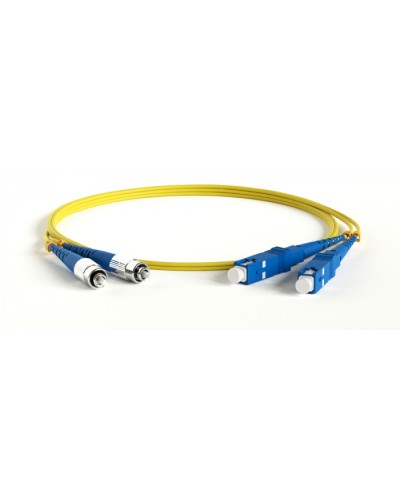 Патч-корд волоконно-оптический Hyperline FC-D2-9-FC/UR-SC/UR-H-3M-LSZH-YL в Коврове Патч-корды оптические Pintop.ru