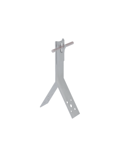 Коньковый держатель зажимной для прутка Ø 5-8 мм H80 мм CU КМ-Профиль (KDZ-H80-D5-8 CU) в Коврове Монтажные материалы Pintop.ru