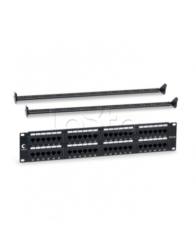 Патч-панель 19, 2U, 48xRJ45 Cabeus PL-48-Cat.5e-Dual IDC в Коврове Патч панель Pintop.ru