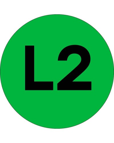 Наклейка L2 d=20мм EKF PROxima (an-2-15-1) в Коврове Аксессуары для стоек и шкафов Pintop.ru