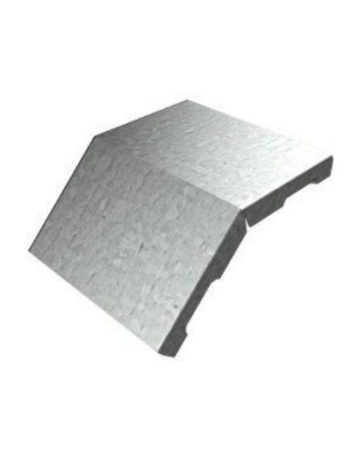 Крышка угла вертикального внешнего 45° 100х15 (0,7) для лестничного лотка ПожТехКабель (651-200) в Коврове Кабельные лотки Pintop.ru