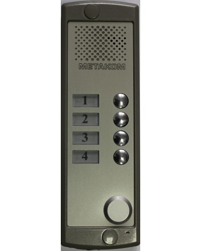 Блок вызова домофона Метаком MK4-K-RF в Коврове Блоки вызова многоабонентные Pintop.ru
