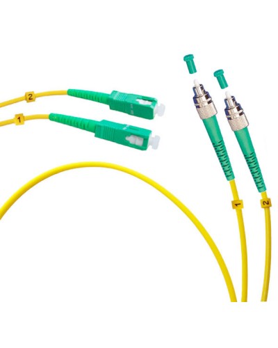 Шнур оптический duplex FC/APC-SC/APC 9/125 sm 1,5м LSZH Cabeus FOP(d)-9-FC/APC-SC/APC-1,5m в Коврове Патч-корды оптические Pintop.ru