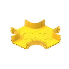 Ответвитель крестообразный пластиковый оптического лотка Hyperline FBTR-300-CRS