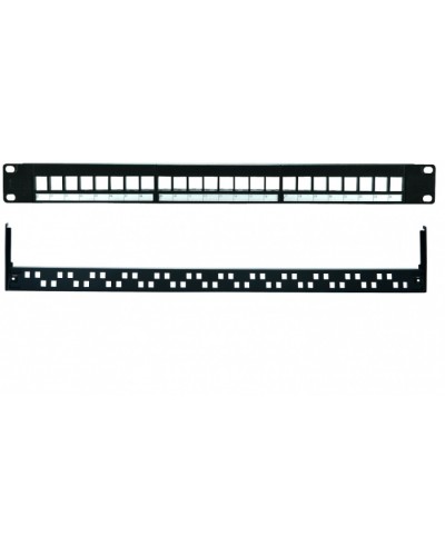 Патч-панель 19”, 1U, 24 порта UTP Eurolan (27B-00-24BL) в Коврове Патч панель Pintop.ru