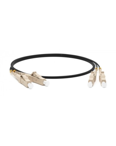 Патч-корд волоконно-оптический Hyperline FC-D2-62-LC/PR-LC/PR-H-20M-LSZH-BK в Коврове Патч-корды оптические Pintop.ru