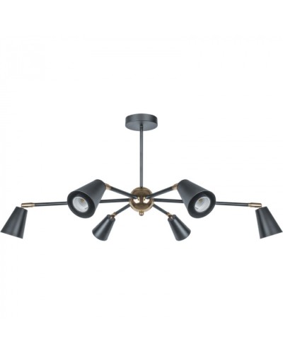 Светильник Navigator 80 439 NLF-C-051-01 потолочный черный золото в Коврове Светильники Pintop.ru