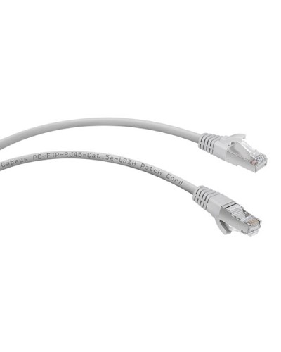 Патч-корд FTP, категория 5e, 0.5 м, LSZH, экранированный, серый Cabeus PC-FTP-RJ45-Cat.5e-0.5m-LSZH в Коврове Патчкорды (медные) Pintop.ru